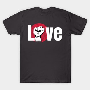 Love Raised Fist T-Shirt